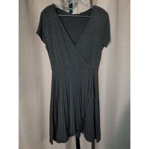Gray Short Sleeve Dress